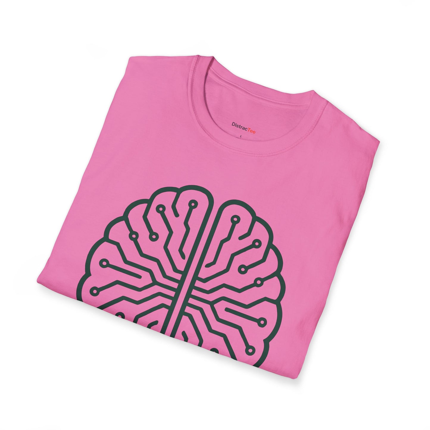 Emerald circuit brain T-shirt