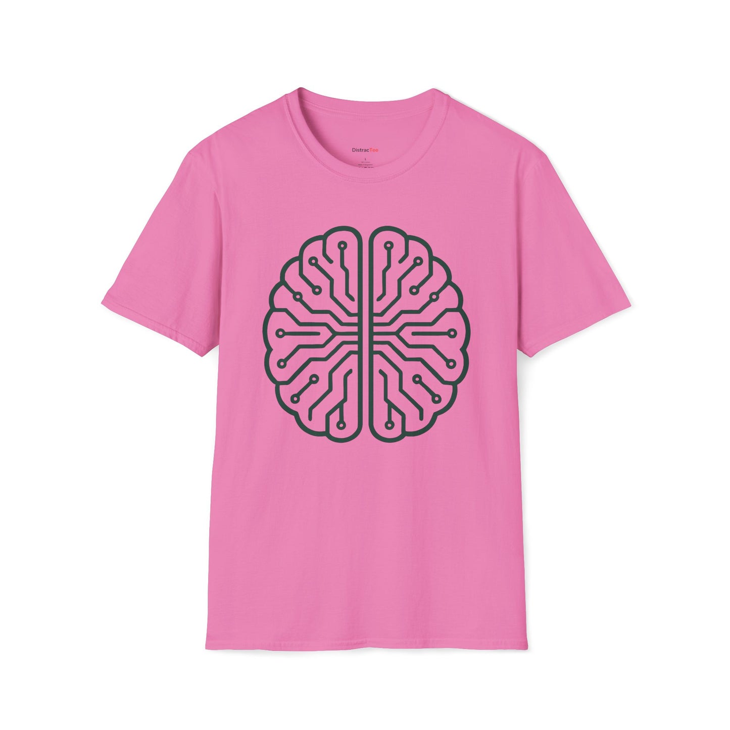 Emerald circuit brain T-shirt