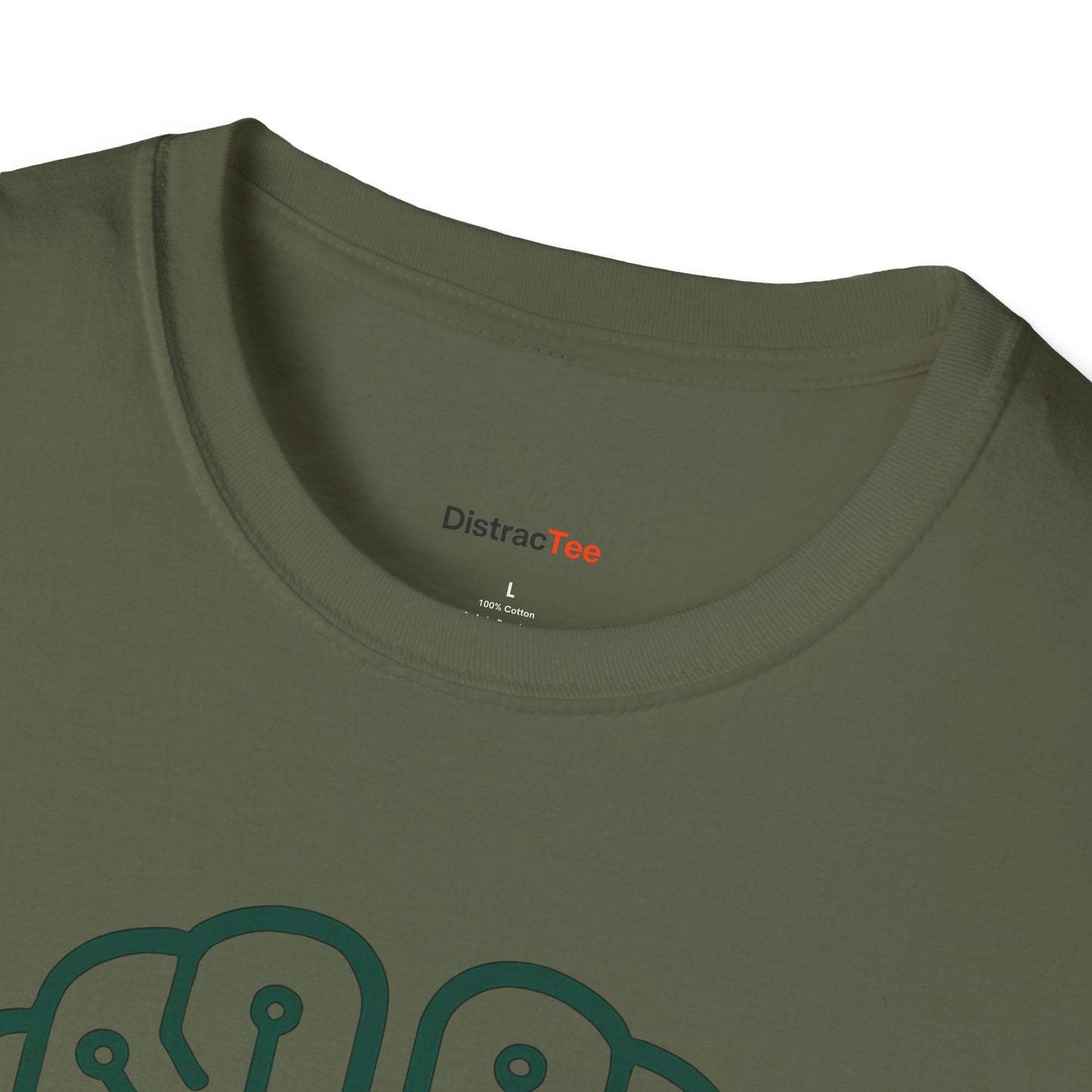 Emerald circuit brain T-shirt