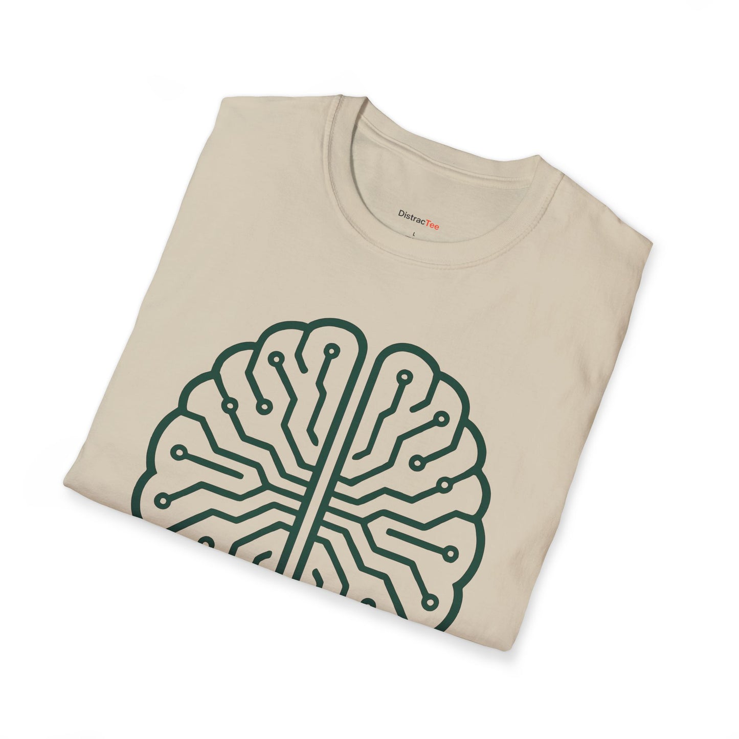 Emerald circuit brain T-shirt