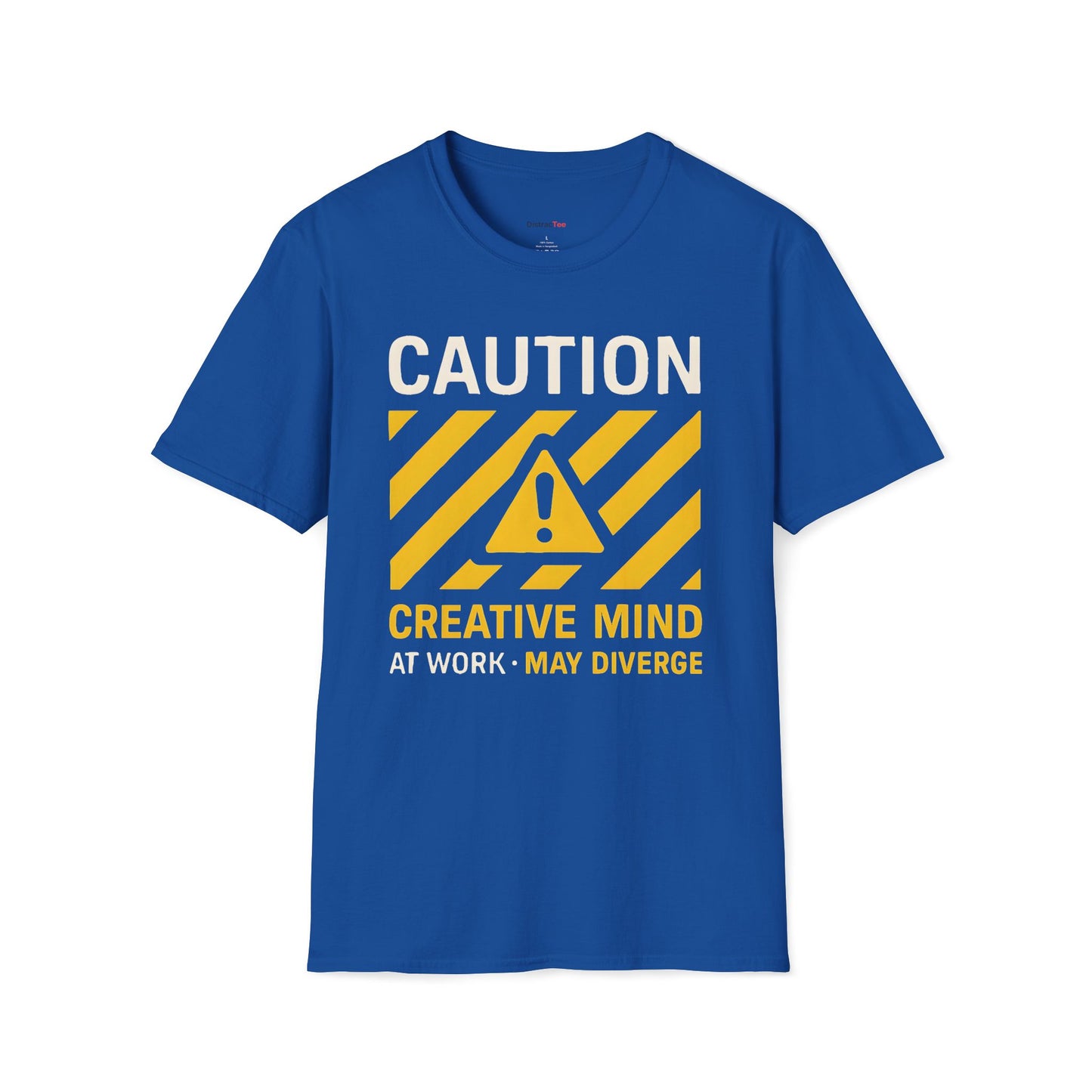 CAUTION Creative mind at work T-shirt