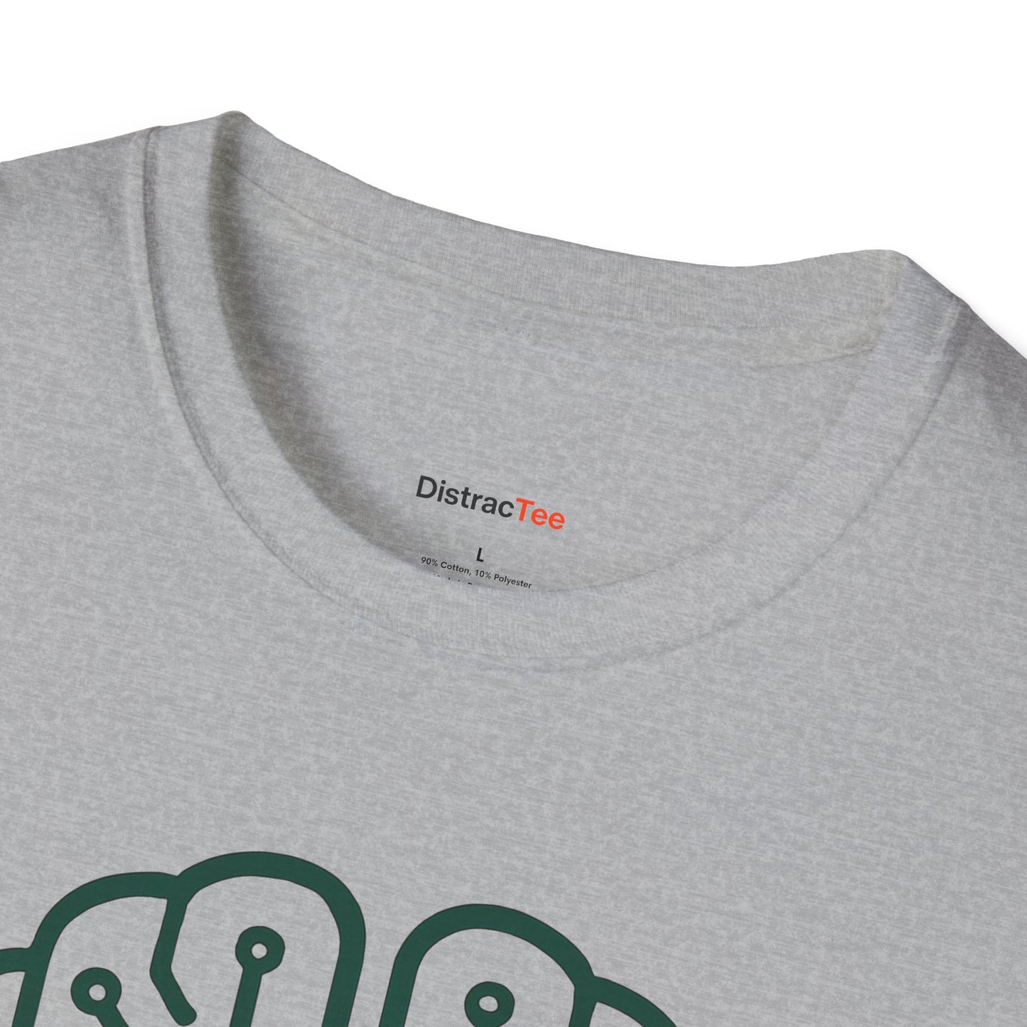 Emerald circuit brain T-shirt