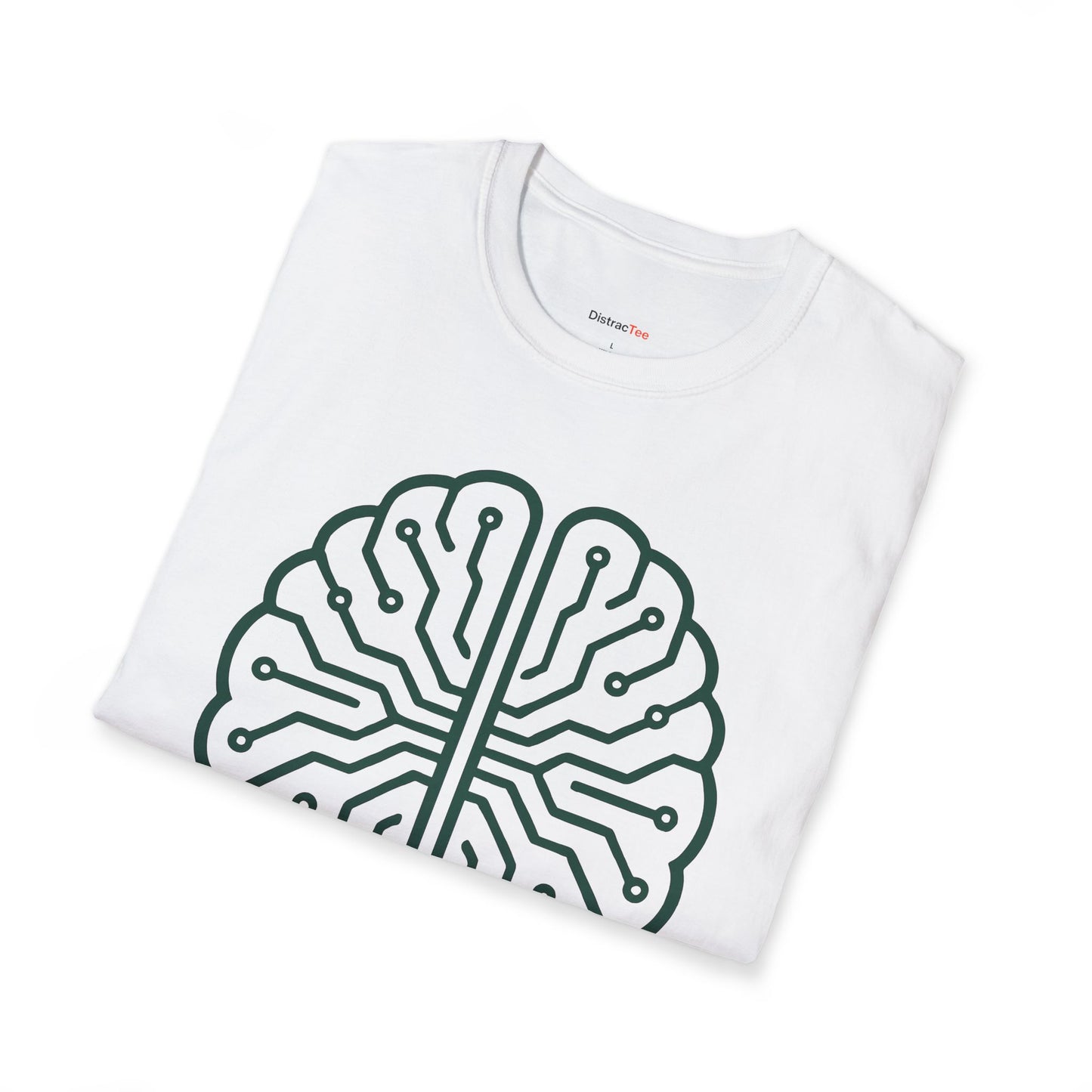 Emerald circuit brain T-shirt