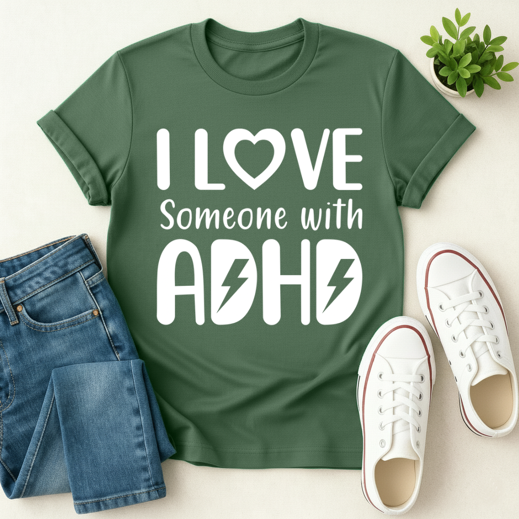 I Love Someone With ADHD T-shirt