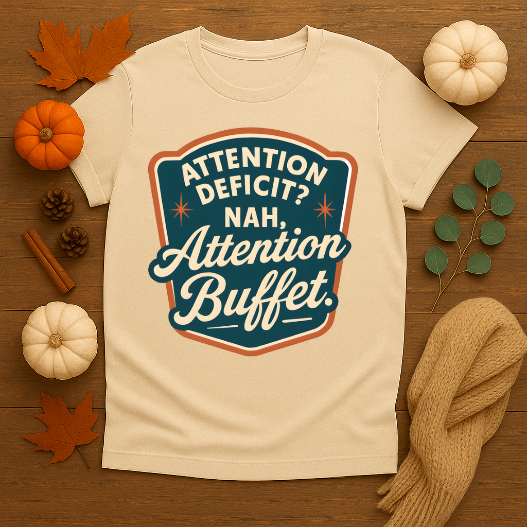 Attention Deficit? Nah Attention Buffet T-shirt