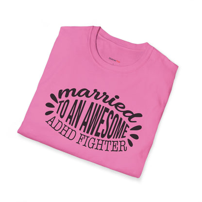 Married to an awesome ADHD Fighter T-shirt