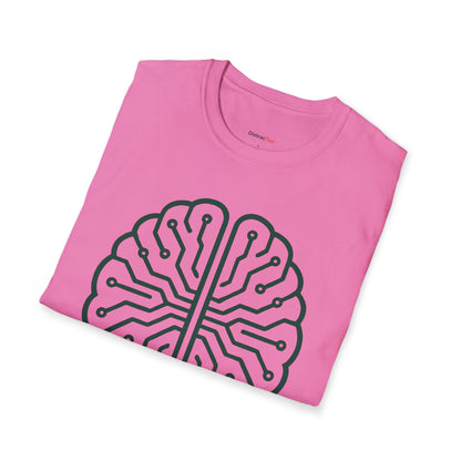 Emerald circuit brain T-shirt