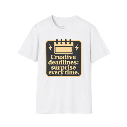 Creative deadlines: surprise every time T-shirt