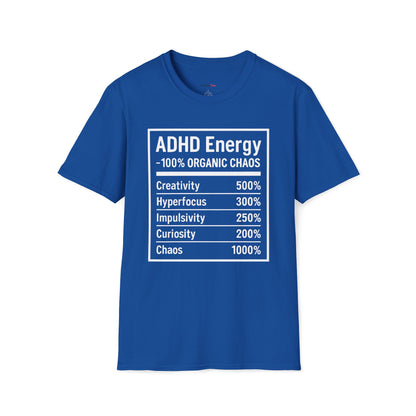 ADHD Nutrition Label T-shirt