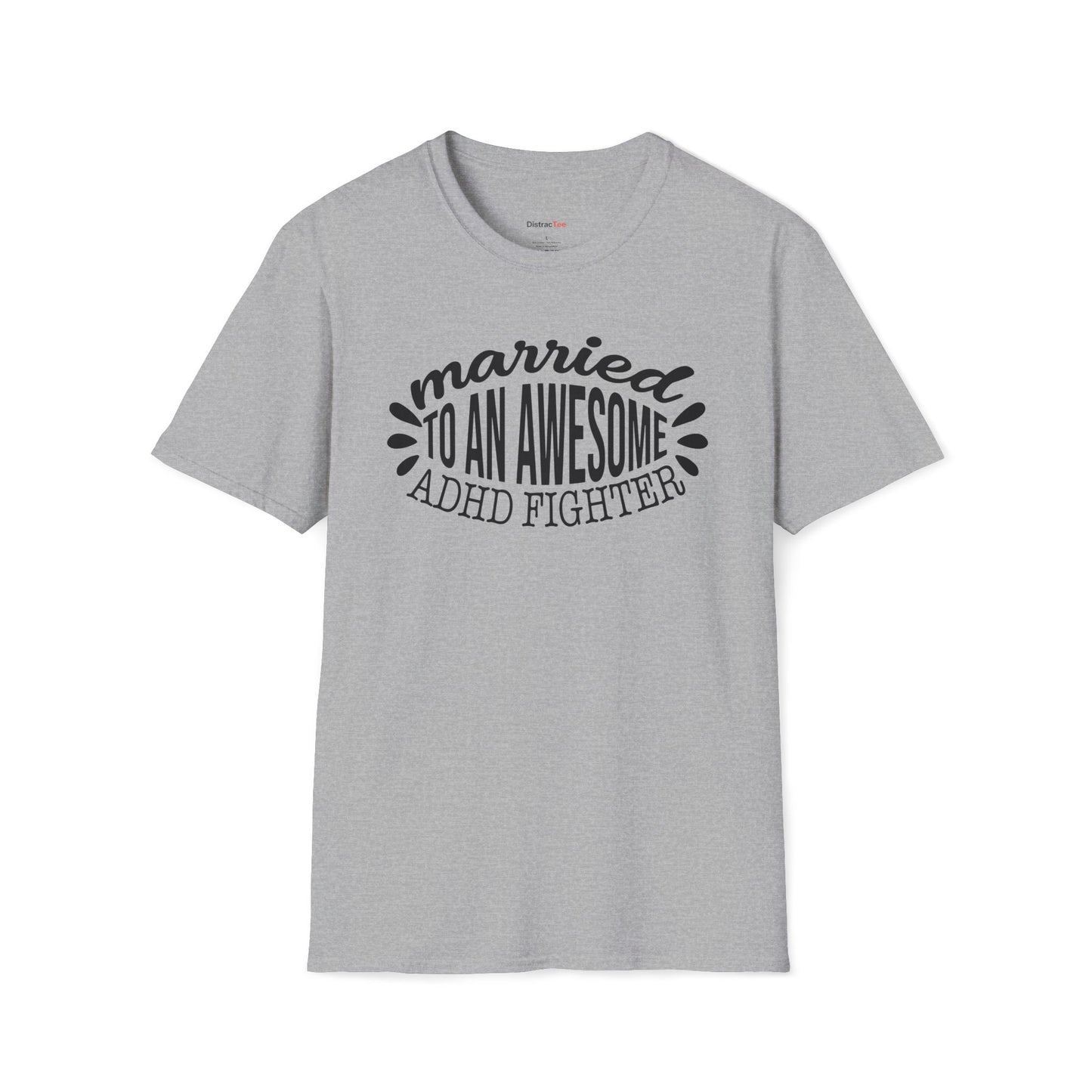 Married to an awesome ADHD Fighter T-shirt