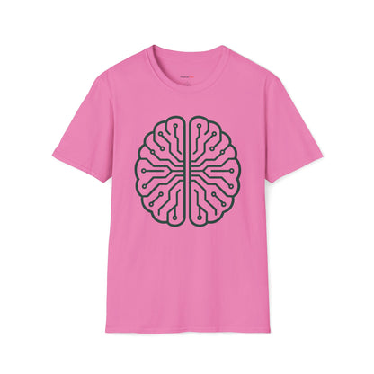 Emerald circuit brain T-shirt