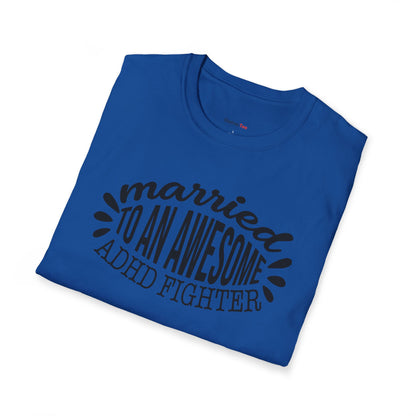 Married to an awesome ADHD Fighter T-shirt