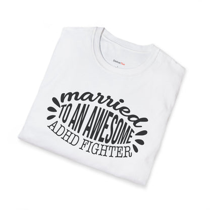 Married to an awesome ADHD Fighter T-shirt