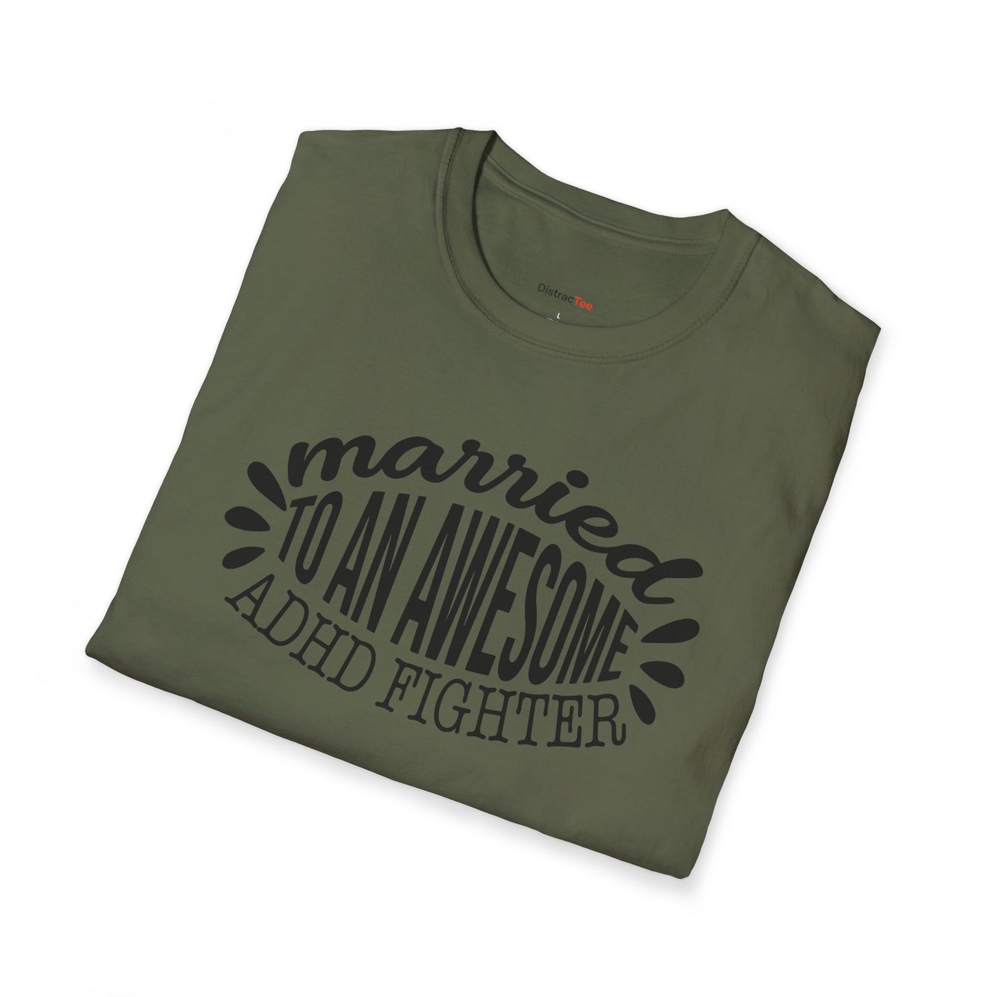 Married to an awesome ADHD Fighter T-shirt