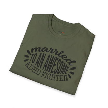 Married to an awesome ADHD Fighter T-shirt
