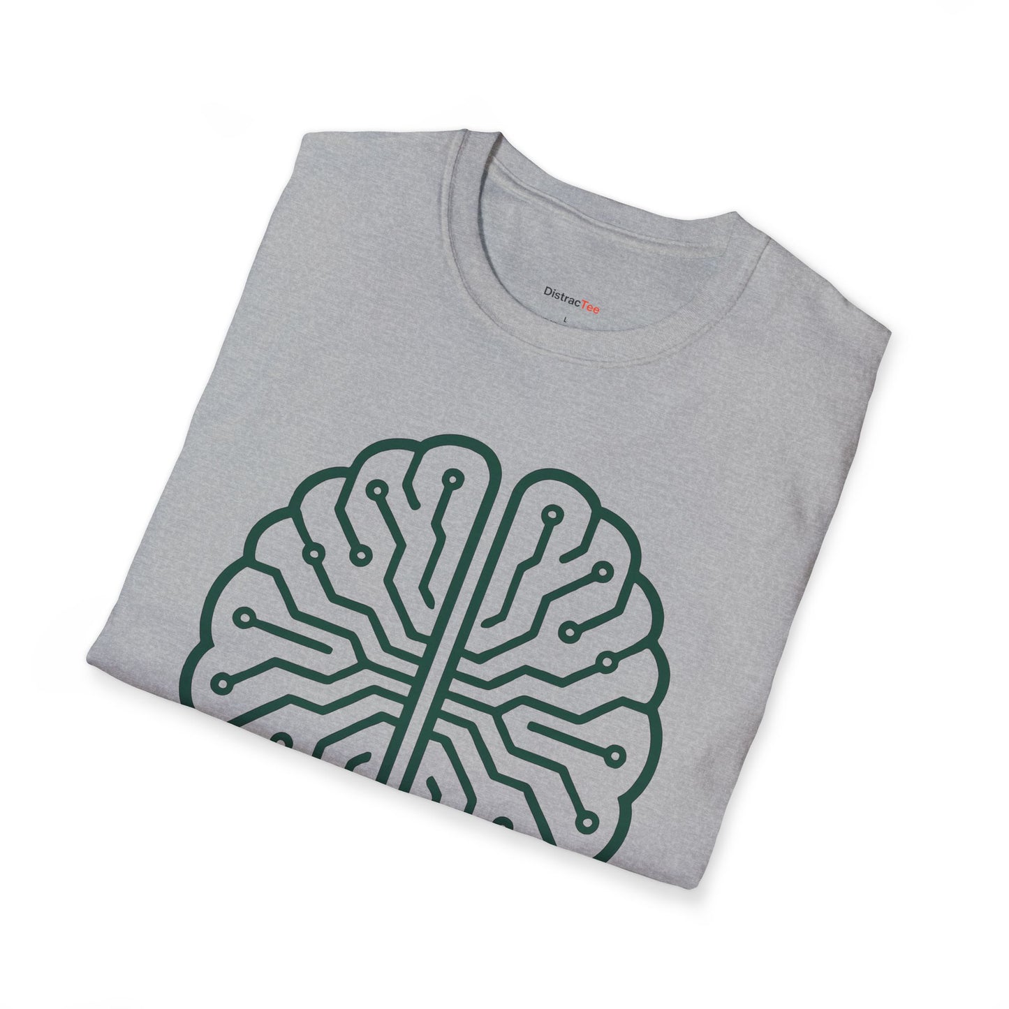 Emerald circuit brain T-shirt