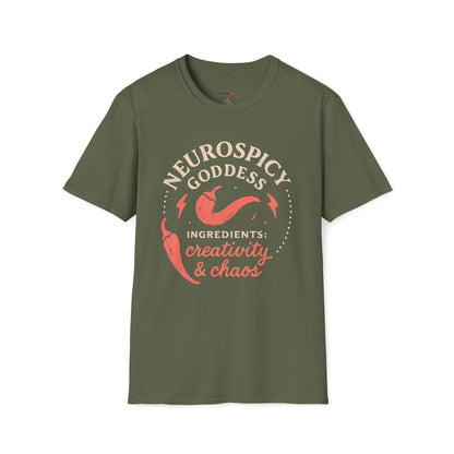 Neurospicy Goddess T-shirt
