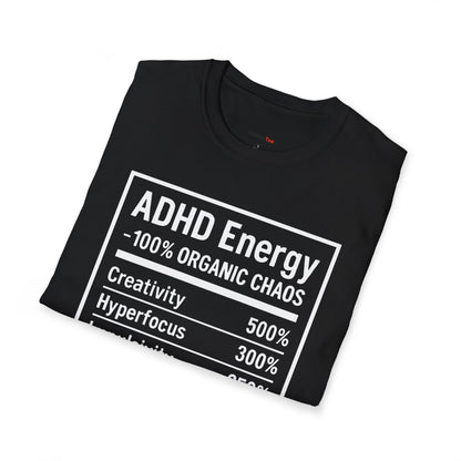ADHD Nutrition Label T-shirt