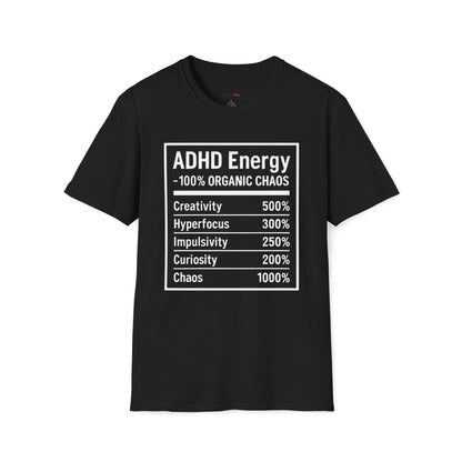 ADHD Nutrition Label T-shirt