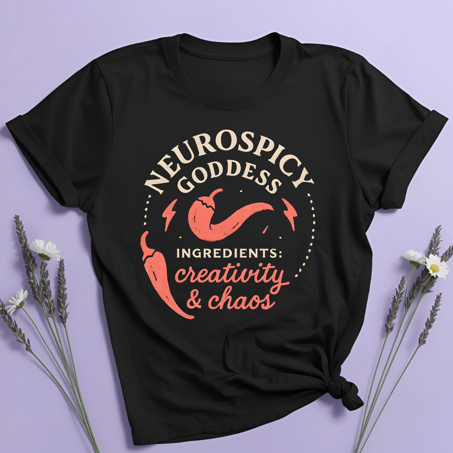 Neurospicy Goddess T-shirt