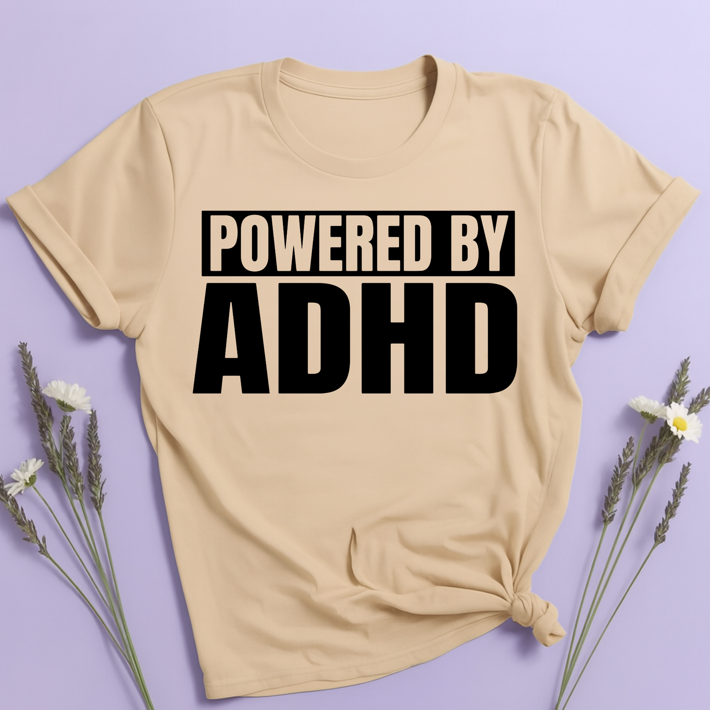 Powered by ADHD T-shirt