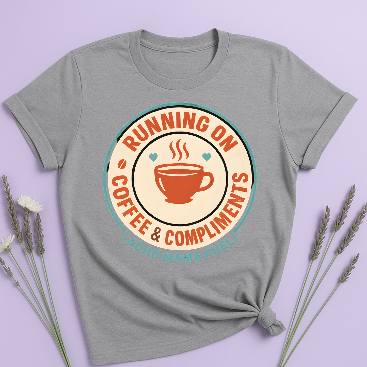 Running on Coffee and Compliments T-shirt