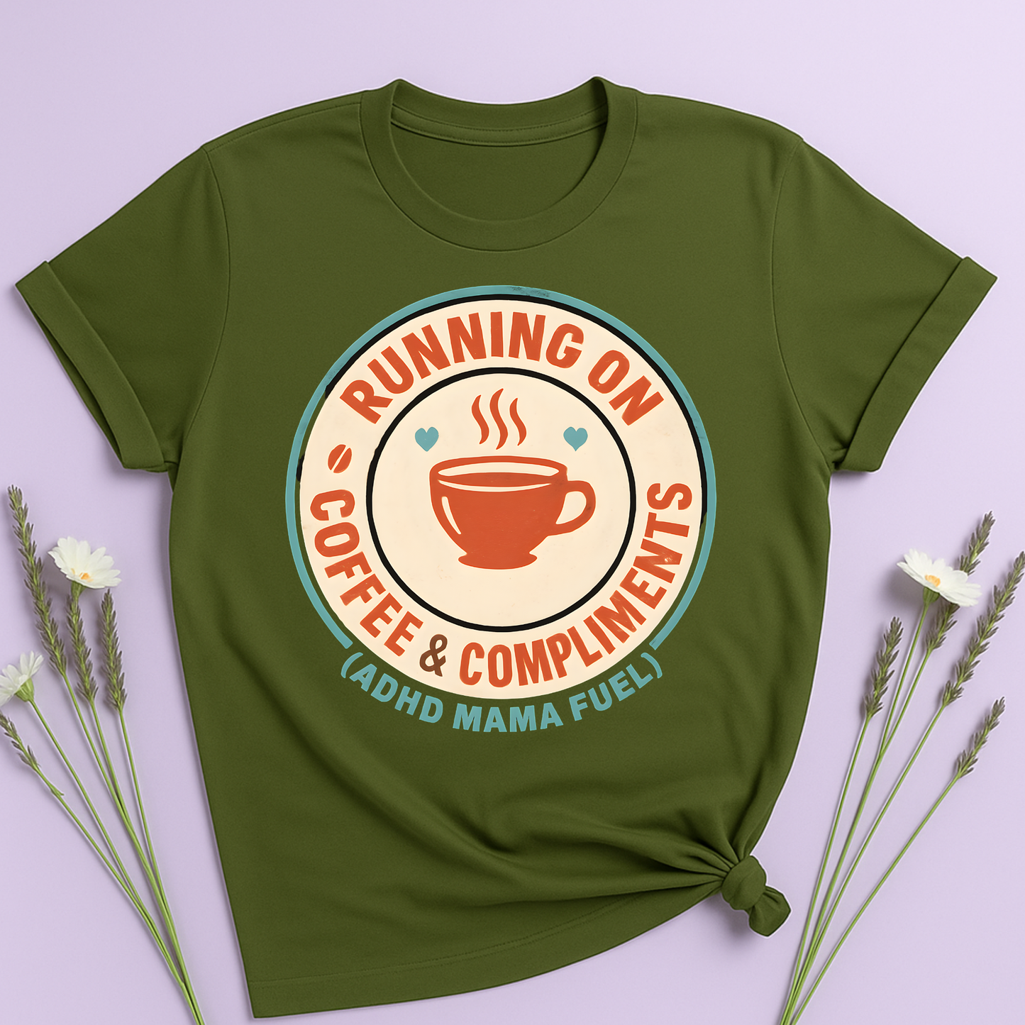 Running on Coffee and Compliments T-shirt