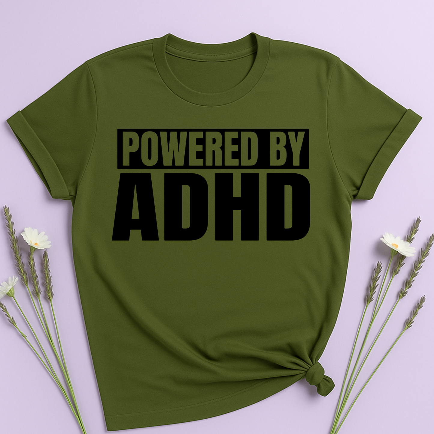 Powered by ADHD T-shirt