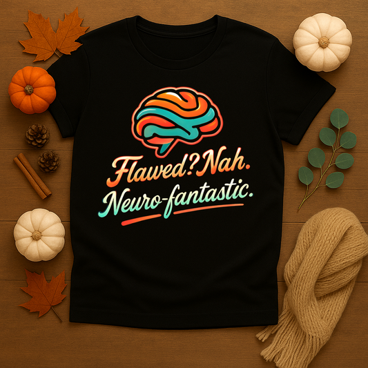 Flawed? Nah, Neuro-fantastic T-shirt