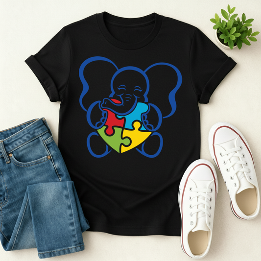Cute Elephant Autism T-shirt
