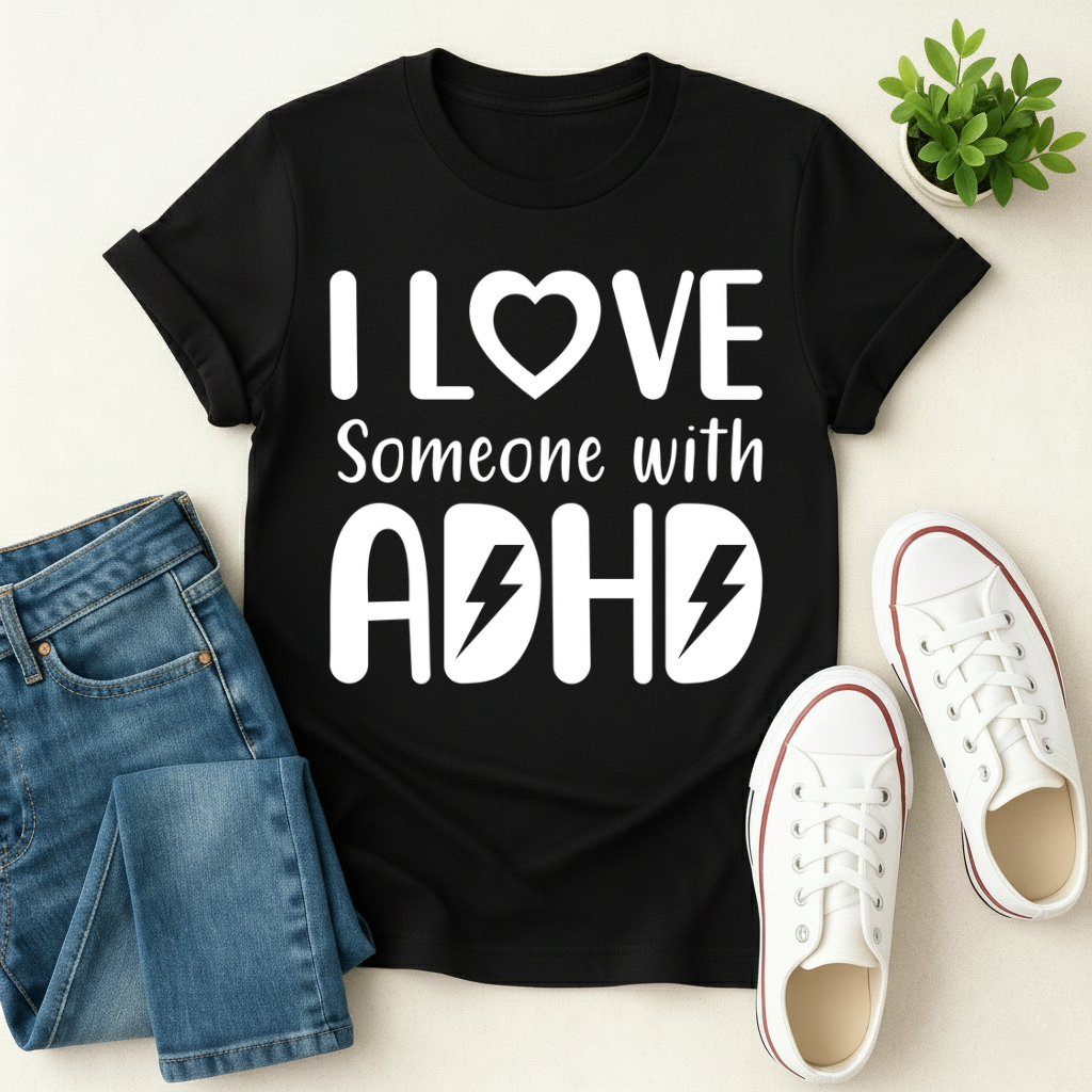 I Love Someone With ADHD T-shirt