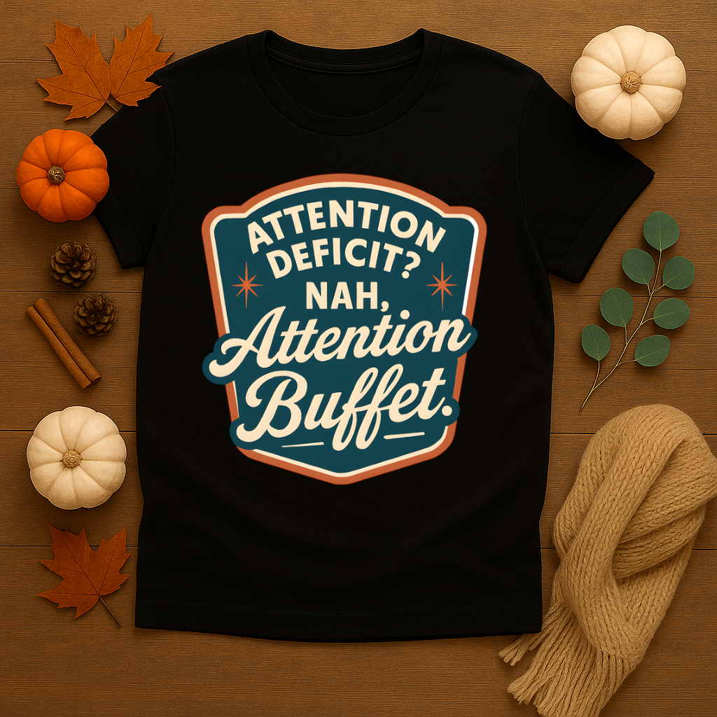 Attention Deficit? Nah Attention Buffet T-shirt