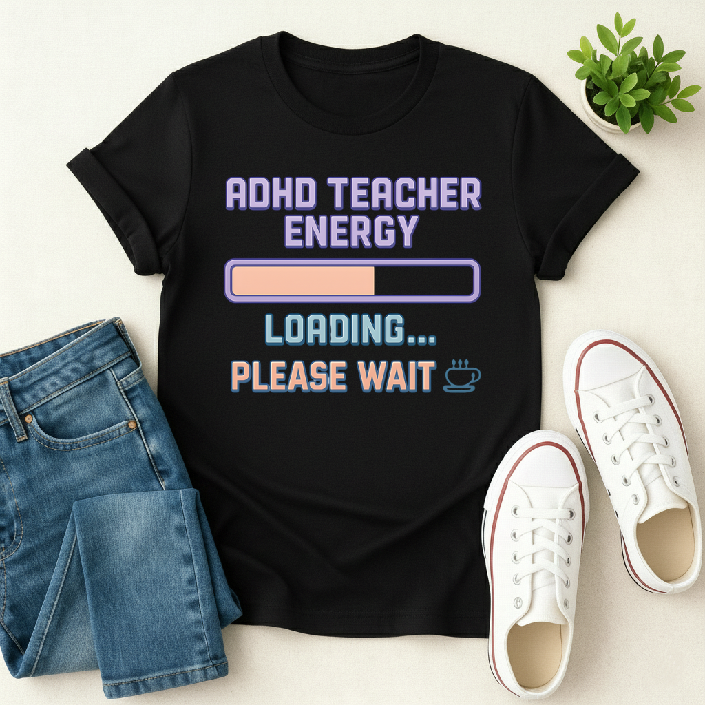 ADHD Teacher Energy T-shirt