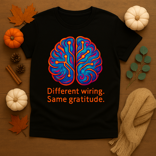 Different Wiring Same Gratitude T-shirt