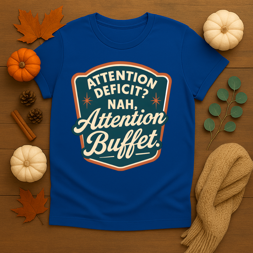 Attention Deficit? Nah Attention Buffet T-shirt