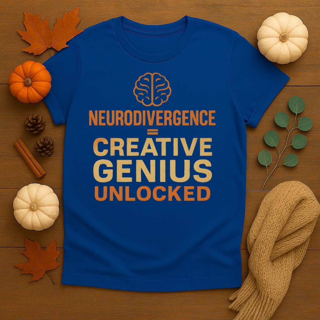 Neurodivergence = Creative Genius Unlocked T-shirt