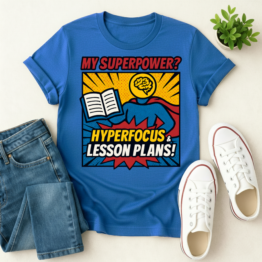My Superpower? Hyperfocus & Lesson Plans T-shirt