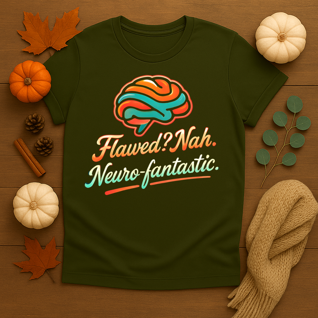 Flawed? Nah, Neuro-fantastic T-shirt