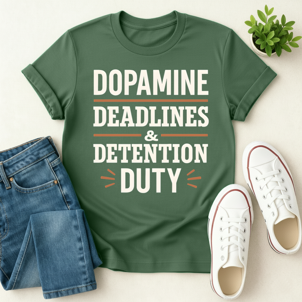 Dopamine Deadlines & Detention Duty T-shirt