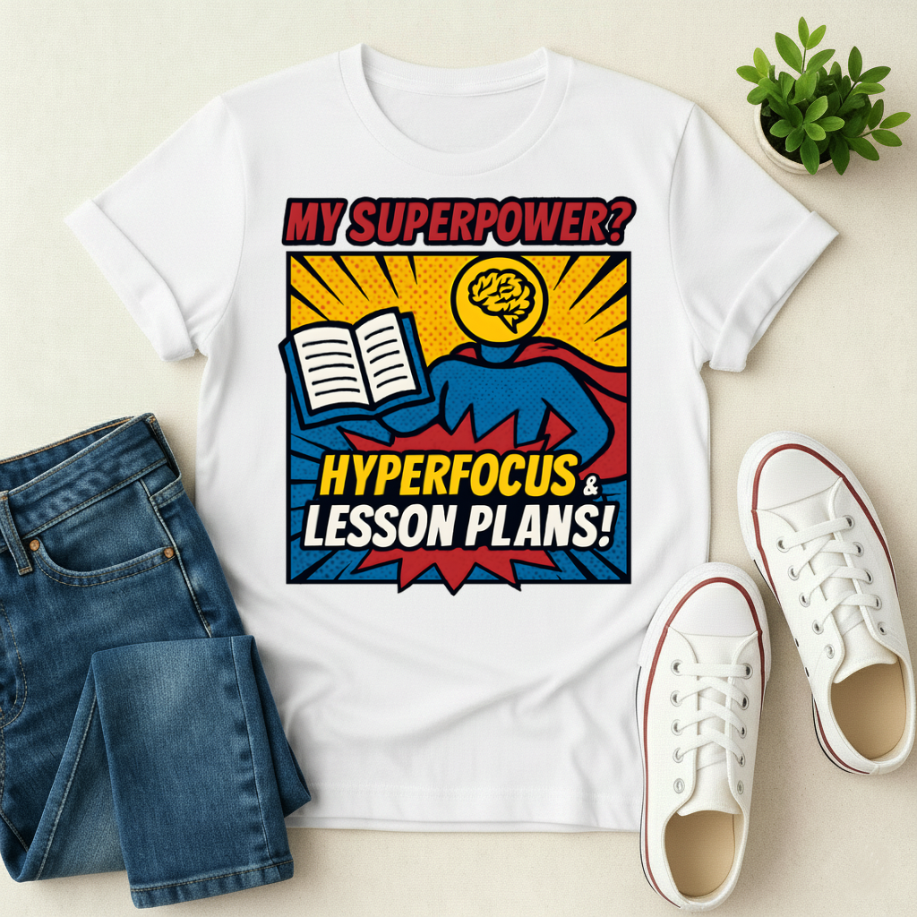 My Superpower? Hyperfocus & Lesson Plans T-shirt