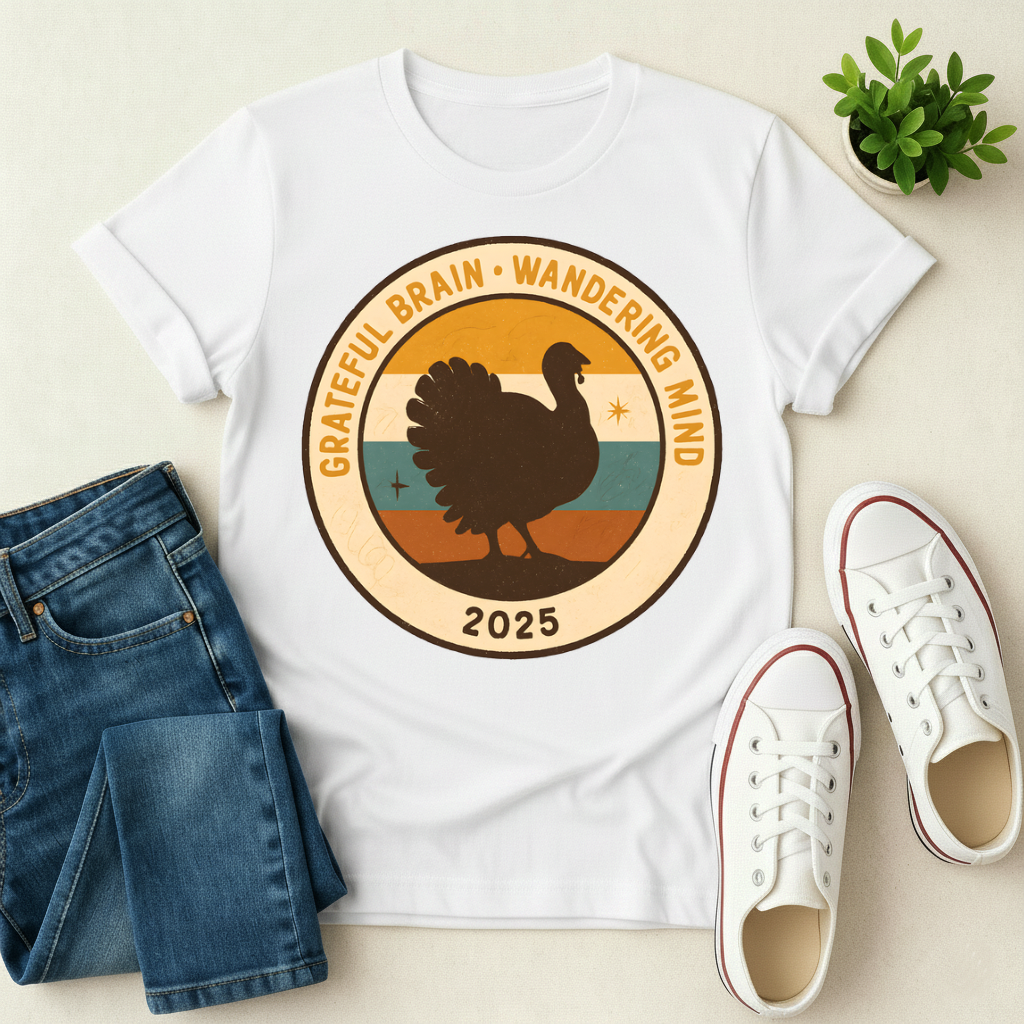 Grateful Brain Wandering Mind T-shirt