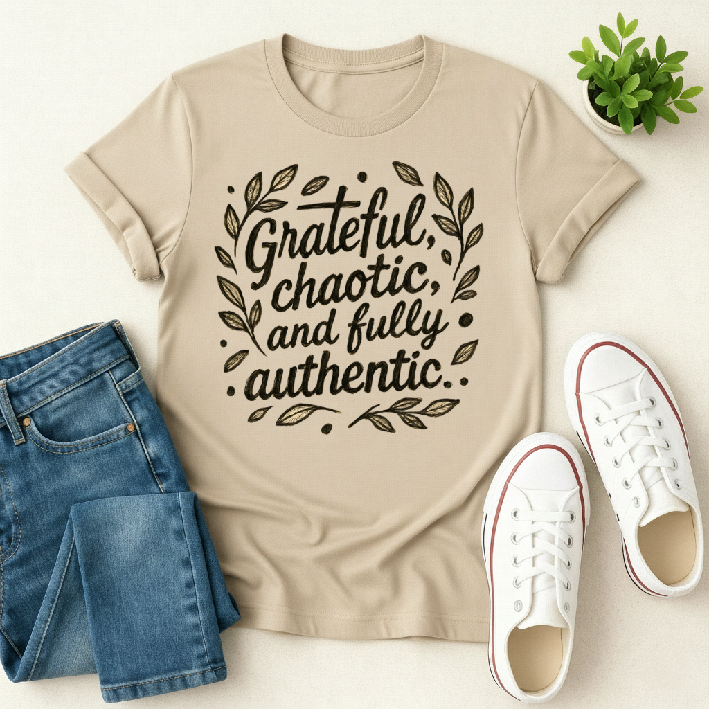 Grateful, Chaotic and Fully Authentic T-shirt