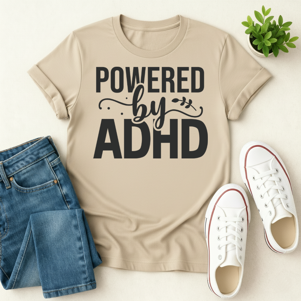 Powered by ADHD T-shirt