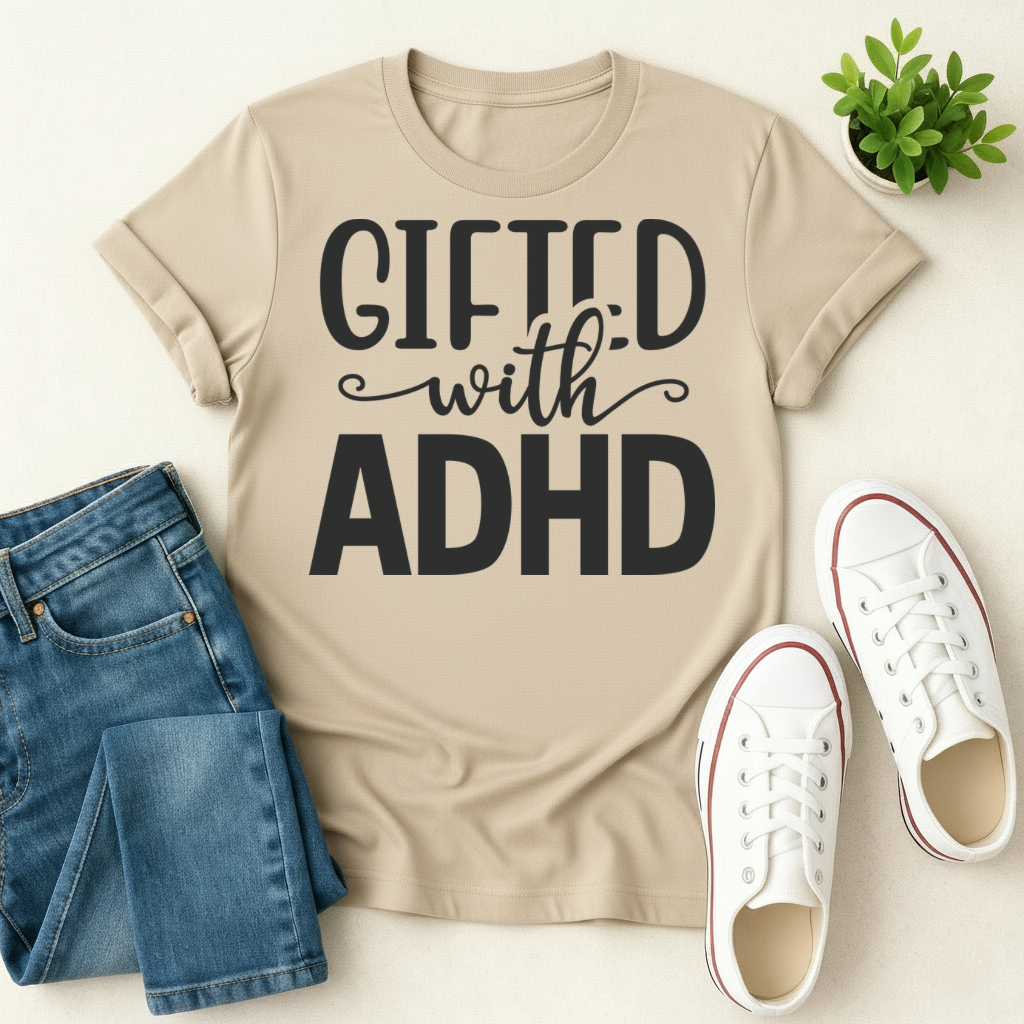 Gifted with ADHD T-shirt