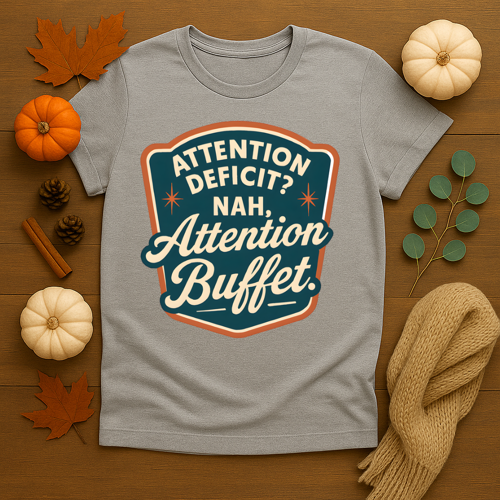 Attention Deficit? Nah Attention Buffet T-shirt