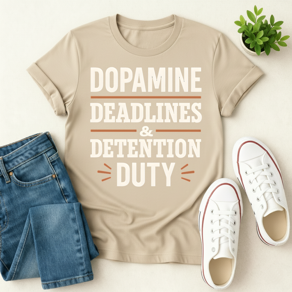 Dopamine Deadlines & Detention Duty T-shirt