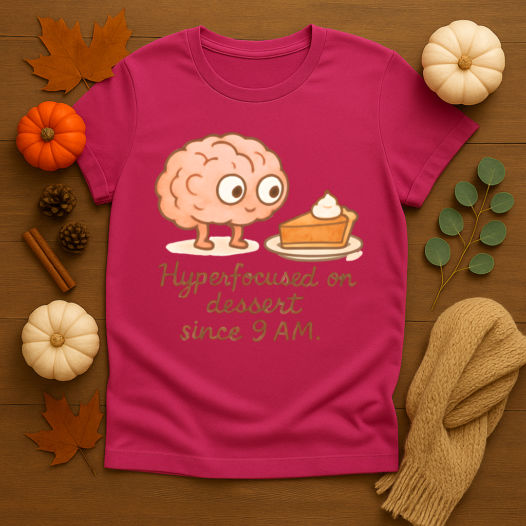Hyperfocused on Dessert Since 9 AM T-shirt