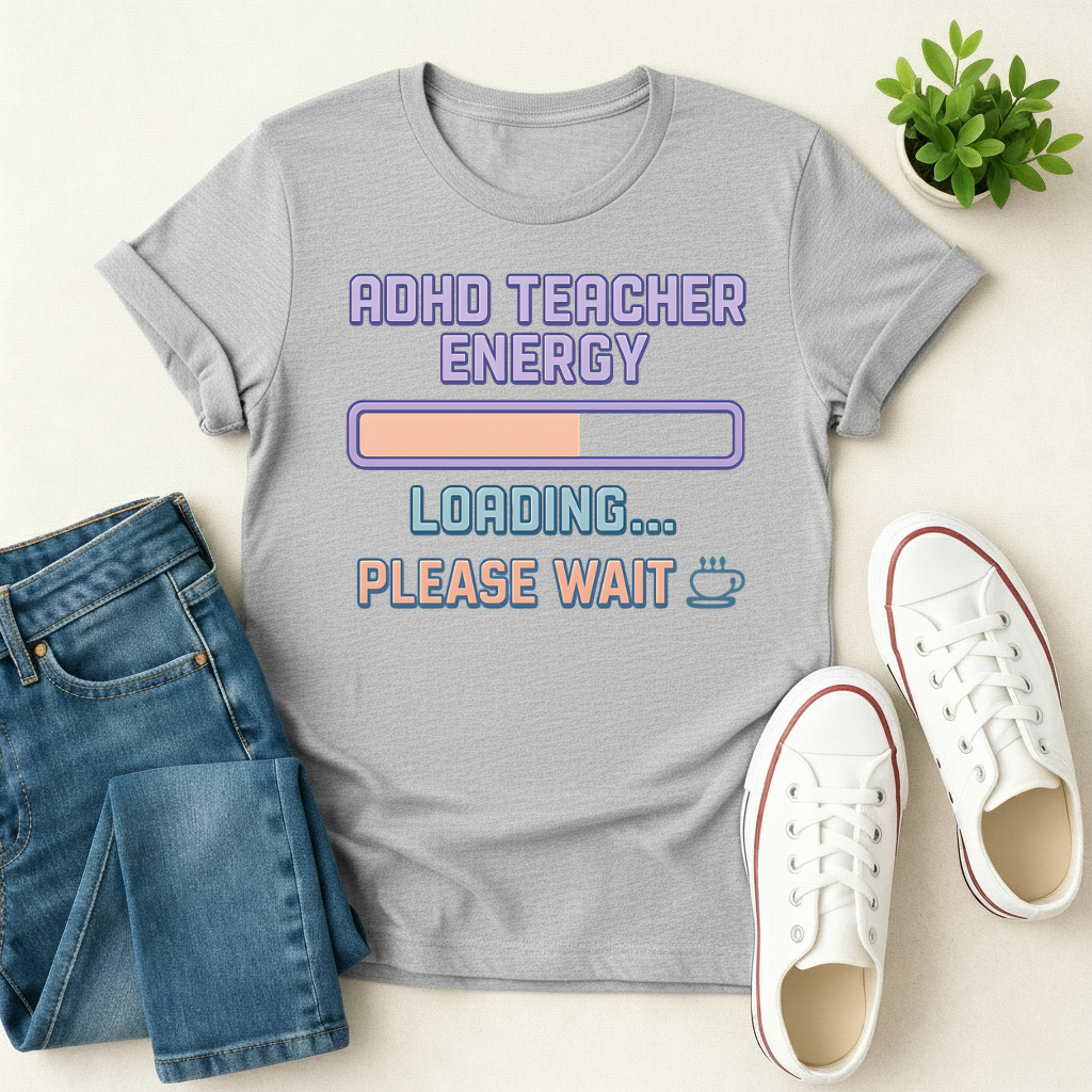 ADHD Teacher Energy T-shirt