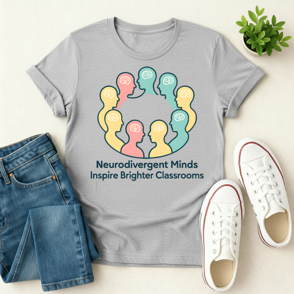 Neurodivergent Minds Inspire Brighter Classrooms T-shirt