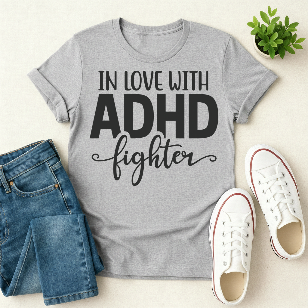 In Love with ADHD Fighter T-shirt